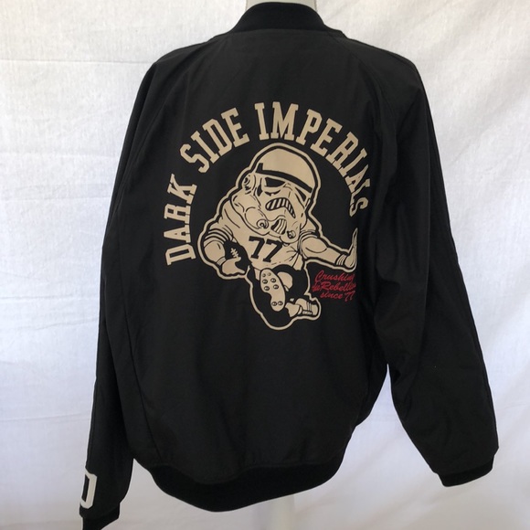 Adidas Originals Star Wars Darth Vader Dark Side Imperial Varsity Bomber jacket - Picture 5 of 8